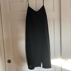Madewell Black Dress with Buttons
